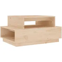 vidaXL Table basse 80x55x40,5 cm pin massif