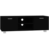 vidaXL Armoire TV noire 120x40,5x35 cm Bois composite