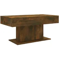 vidaXL Table basse chêne fumé 96x50x45 cm bois composite