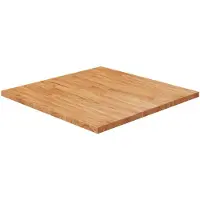 vidaXL Dessus de table carré Marron clair70x70x2,5cm Bois chêne traité