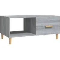 vidaXL Table basse Gris Sonoma 89,5x50x40 cm Bois composite