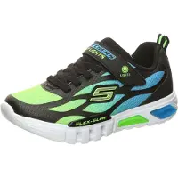 SKECHERS Baskets bleu ciel / vert fluo / noir