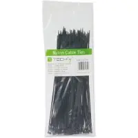 Techly FASCETTE FERMACAVI 142X3.5MM 100 PZ NERE