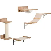 PawHut Mur d'escalade pour chats D30-461, 4 pcs - A