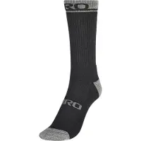 Giro Chaussette de Cyclisme Giro Winter Merino Wool Black Dark Shadow-Pointure 36 - 39