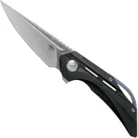 Bestech Couteau pliant Vigil - Satin - Titanium, noir