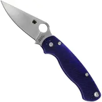 Spyderco Couteau pliant Para Military 2 CPM S110V Dark Blue G-10