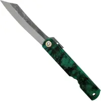 Higonokami Couteau pliant Blue Paper Steel Jade
