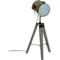 Atmosphera LAMPE DE TABLE Ebor 68cm STYLE VINTAGE fer bois