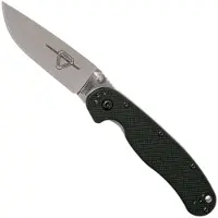Ontario Couteau pliant RAT-2, satin, noir