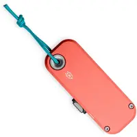 The James Brand Couteau pliant The Palmer - Coral / Turquoise / Aluminum / Straight