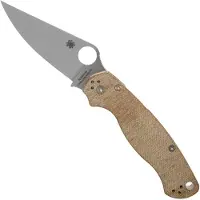 Spyderco Couteau pliant Para Military 2 Cru-Wear, brown micarta