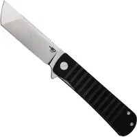 Bestech Couteau pliant Titan - Satin + Stonewash - G10, noir