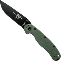 Ontario Couteau pliant RAT-2 D2, noir, vert