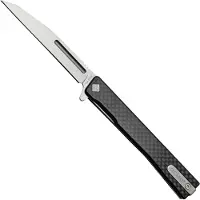 Ocaso Couteau pliant Solstice Wharncliffe Satin, Carbon Fibre