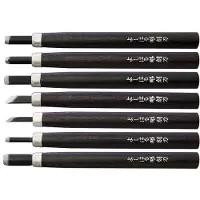 Yoshiharu H-7 couteaux à bois japonais, set de 7