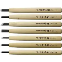 Yoshiharu Y-7 Mitomoto couteaux à bois japonais, set de 7