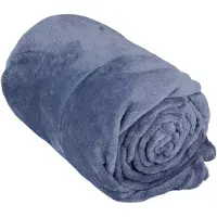 Arti Casa Couverture polaire 150 x 200 cm - Couverture à poser sur le canapé, le lit ou à l'extérieur - Décoration d'intérieur pour le salon et la chambre - Matière ultra-douce - Bleu