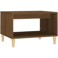 vidaXL Table basse marron imitation chêne 60x50x40 cm Bois composite