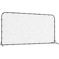 vidaXL Rebond de football noir 366x90x183 cm HDPE