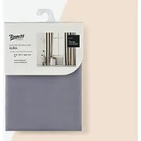 Room99 Rideau avec Passe Tringle Aura 140 x 250 cm Largeur x Hauteur, Décoration de Fenêtre, Curtains et Draperies intérieurs pour Salon, Chambre Moderne Lisse Gris foncé, 1 pièce