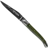 Laguiole En Aubrac Green Samba L0210SAVIFSJ1 bois de samba, poli, couteau de poche laguiole, 10 cm