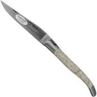Laguiole En Aubrac Oyster L0212CQH coquille d'huître, mat, couteau de poche laguiole, 12 cm