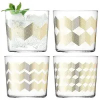 LSA International Verre L.S.A. Chevron Glas 310 ml (4-Pièces)