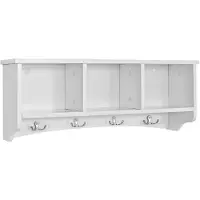 SoBuy Porte-manteau mural - Porte-manteau suspendu - Porte-manteau blanc - FRG48-W