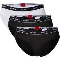 HUGO Slip noir / blanc
