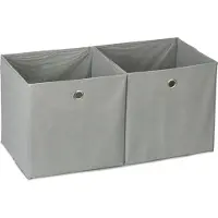 Relaxdays Lot de 2 boîtes de rangement (30 cm, 9 l, 2x)
