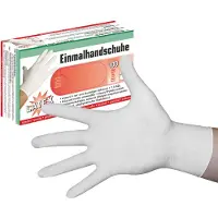 Landig Boîte de gants à usage unique Latex Classic (x100) Taille 7,5/8 Mixte Blanc
