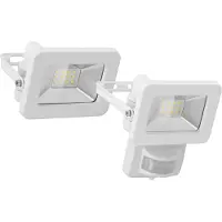 Goobay Projecteur d'extérieur LED 53875, 50 W, blanc - avec un flux lumineux de 4250 lm, une lumière blanc neutre (4000 K) et un presse-étoupe M16, adapté à une utilisation en extérieur (IP65)