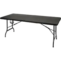 Perel Table Pliante - Imitation Bois - 180 X 75 X 74 Cm