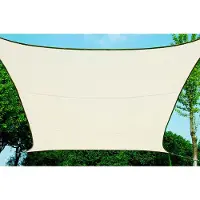 Perel Voile solaire - Rectangle - 2 X 3 M - Couleur : Crème