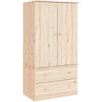 vidaXL - Armoire - ALTA - 90x55x170 - cm - Massif - Bois de pin