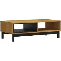 vidaXL Table basse FLAM 100x50x32,5 cm Pin massif