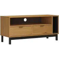 vidaXL Armoire TV FLAM 110x40x50 cm Pin massif