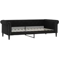 vidaXL Lit de jour Noir 90x200 cm Similicuir