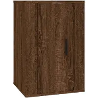 vidaXL Armoire TV murale marron imitation chêne 40x34,5x60 cm