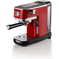 Ariete Machine à café expresso en métal 1381 avec manomètre rouge