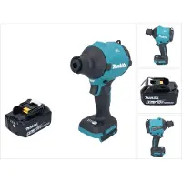 Makita DAS180T1 Souffleur à poussière sans fil 18V Brushless + 1x Batterie 5,0Ah - sans chargeur