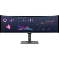 Lenovo Écran Incurvé ThinkVision P49w-30 5K DQHD Thunderbolt USB-C 49 - 63DBRAT1EU