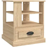 vidaXL Table d'appoint chêne sonoma 50x50x60 cm bois d'ingénierie