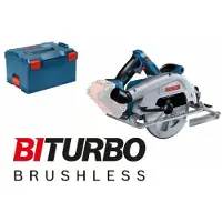 Bosch Scie circulaire 18V GKS 18V-68 C Professional (sans batterie ni chargeur) + coffret L-BOXX - - 06016B5001