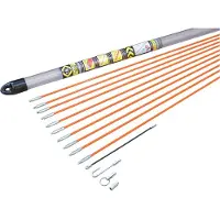 Calvin Klein Jeu de barres de tirage pour bandes de tirage de câbles, 14 pièces Contenu : 10 x barres (longueur : 1,0 m, diamètre : 5 mm), Mini- - 1 pièce (T5410)