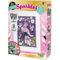 Buki France Buki Glitterbilder - Kit de bricolage papillon avec paillettes