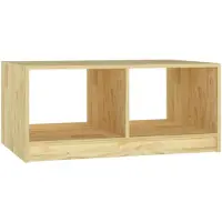 vidaXL Table basse 75x50x33,5 cm pin massif