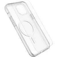 Otterbox Symmetry Clear mit MagSafe + Premium Glass Antimicrobial (Apple iPhone 15 Plus), Coque pour téléphone portable, Transparent