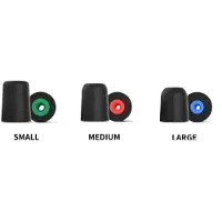 Comply P-Series, Pièces de rechange casque + écouteurs, Noir